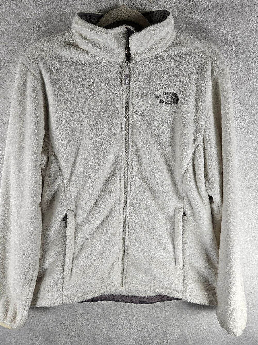 The North Face Osito Full Zip Fleece Cream White Women's Size Large
